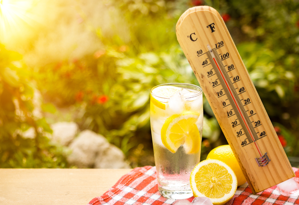 Cold water with lemon can be just great choice for the hot weather!